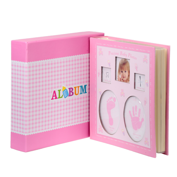 Dziecięcy album na zdjęcia 10x15 cm ODCISK RĄCZKI I NÓŻKI | 200 zdjęć