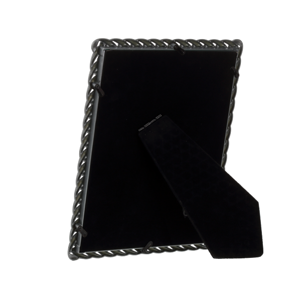 Metalowa ramka odlewana 15x20 cm o symetrycznym wzorze WARKOCZ