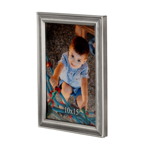 Ramka metalowa z wybitym, symetrycznym wzorem - PhotoDECOR