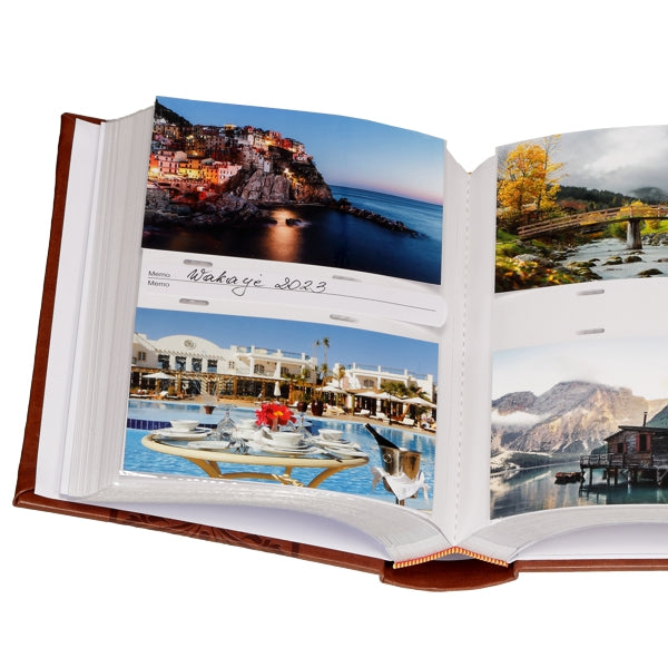 Brązowy album z tłoczeniem 10x15 cm | 300 zdjęć