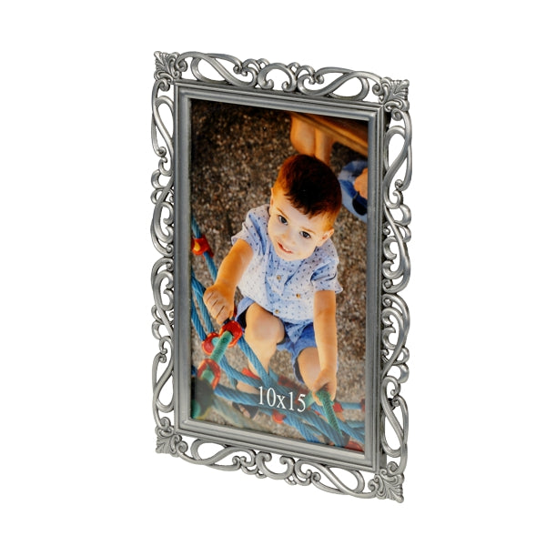 Metalowa ramka odlewana 10x15 AŻUR