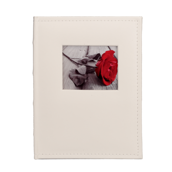 Album klasyczny WHITE z okienkiem 15x21 cm | 50 zdjęć