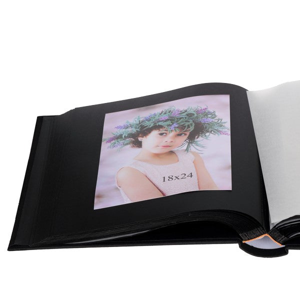 Album tradycyjny z pergaminem FAMILY | czarne strony | 100 stron