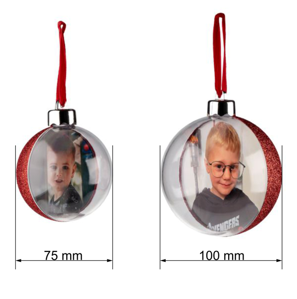 Świąteczna bombka na zdjęcie