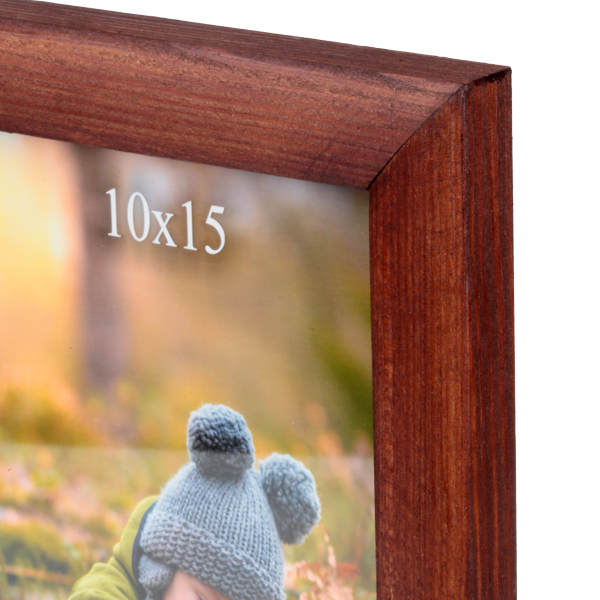 Brązowa ramka drewniana na zdjęcie 10x15 cm - PhotoDECOR