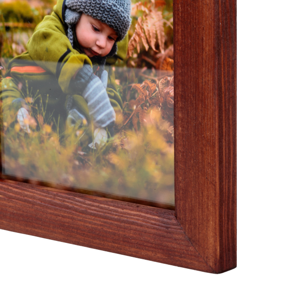 Brązowa ramka drewniana na zdjęcie 10x15 cm - PhotoDECOR