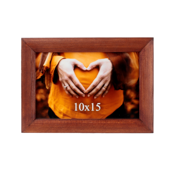 Brązowa ramka drewniana na zdjęcie 10x15 cm - PhotoDECOR