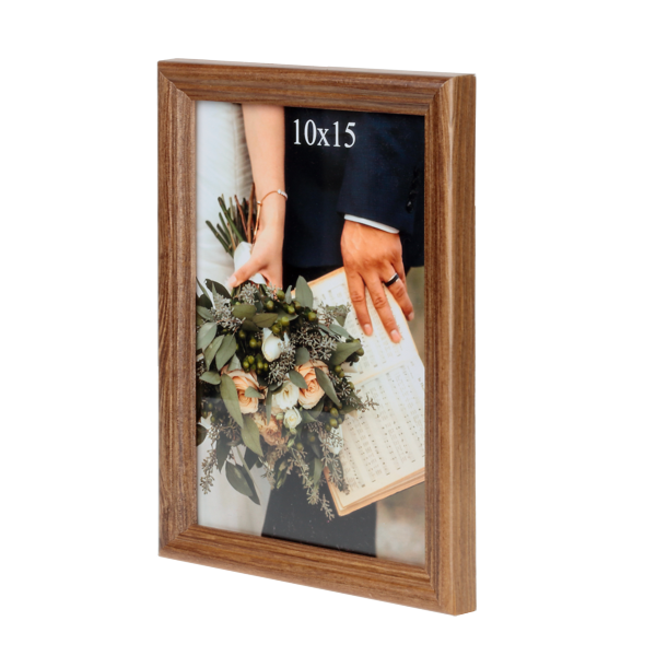 Brązowa ramka na zdjęcie 10x15 cm - PhotoDECOR