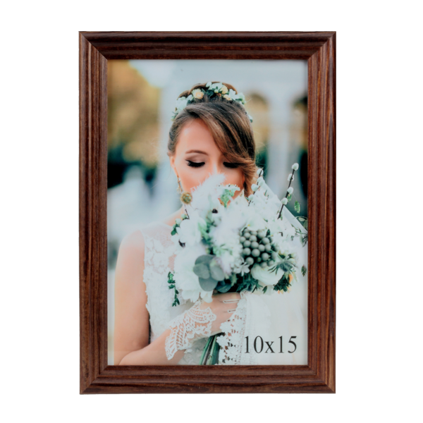 Brązowa ramka na zdjęcie 10x15 cm - PhotoDECOR