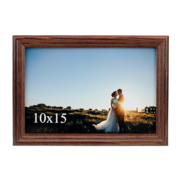 Brązowa ramka na zdjęcie 10x15 cm - PhotoDECOR