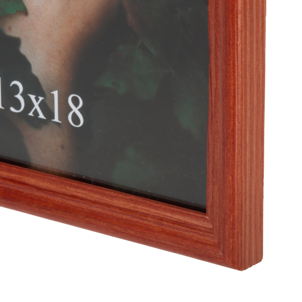 Brązowa ramka drewniana na zdjęcie 13x18 cm o cienkim profilu ramy - PhotoDECOR