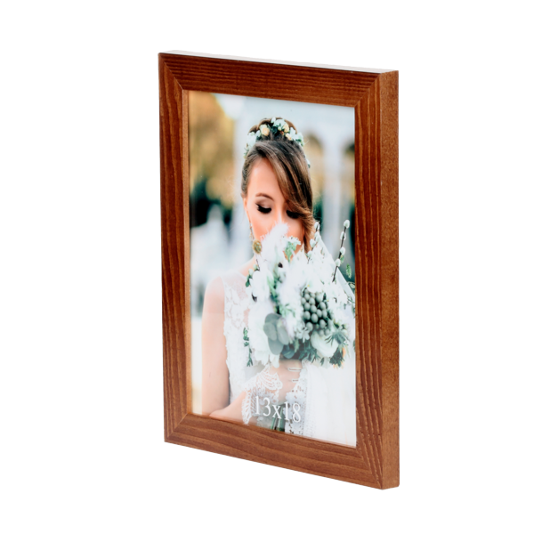 Klasyczna ramka drewniana IGA 13x18 cm - płaska rama - PhotoDECOR
