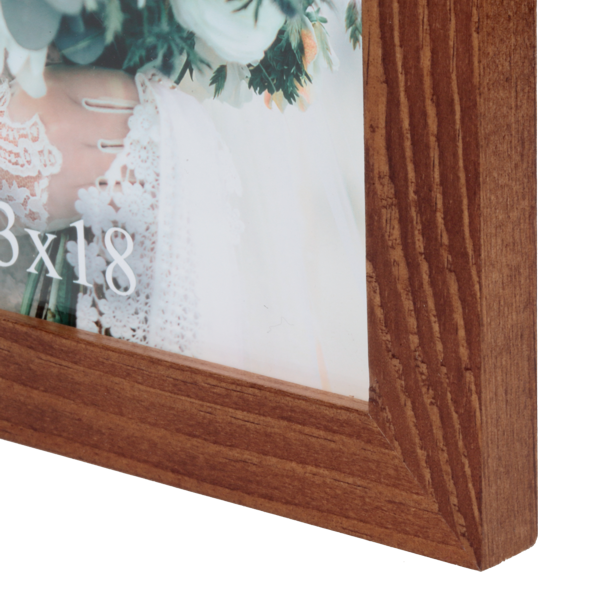 Klasyczna ramka drewniana IGA 13x18 cm - płaska rama - PhotoDECOR