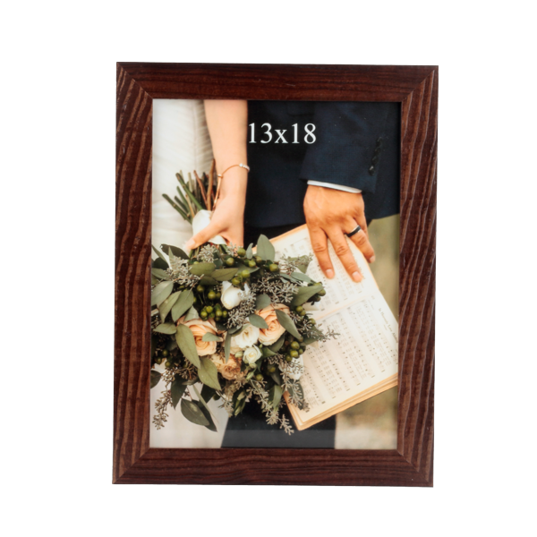 Klasyczna ramka drewniana IGA 13x18 cm - płaska rama - PhotoDECOR