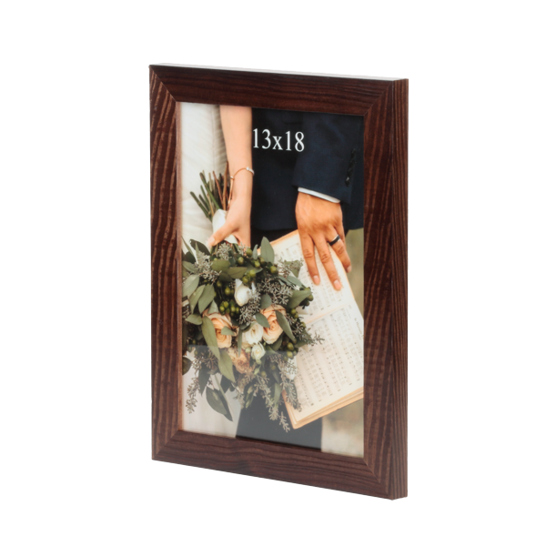 Klasyczna ramka drewniana IGA 13x18 cm - płaska rama - PhotoDECOR
