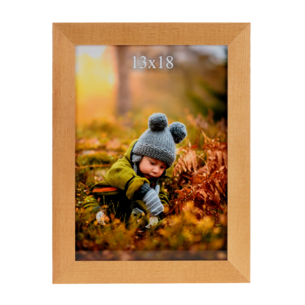 Klasyczna ramka drewniana IGA 13x18 cm - płaska rama - PhotoDECOR