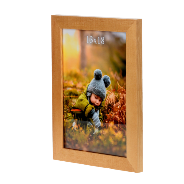 Klasyczna ramka drewniana IGA 13x18 cm - płaska rama - PhotoDECOR