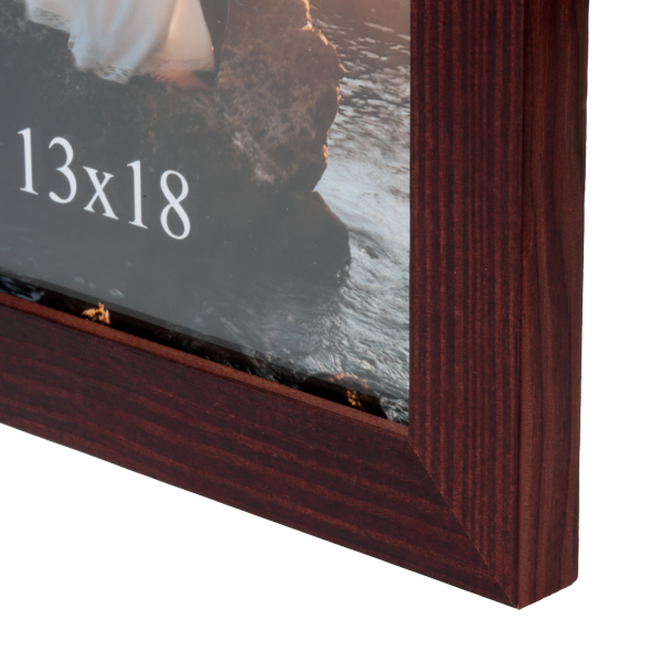 Klasyczna ramka drewniana IGA 13x18 cm - płaska rama - PhotoDECOR