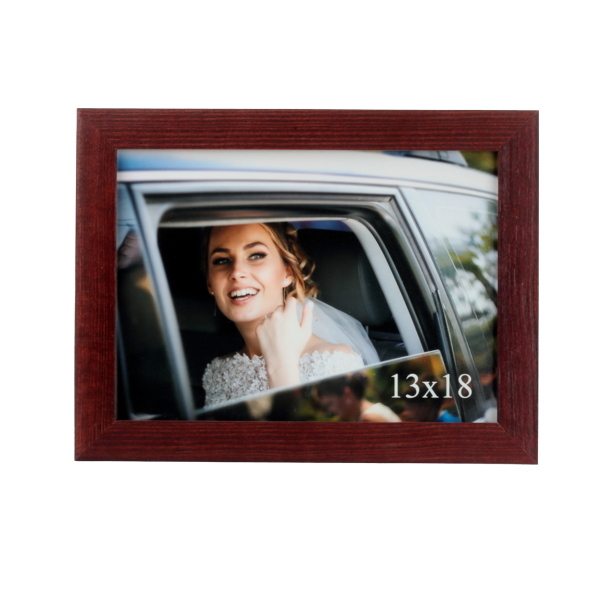 Klasyczna ramka drewniana IGA 13x18 cm - płaska rama - PhotoDECOR
