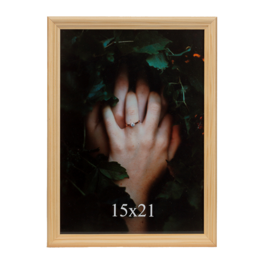 Brązowa ramka drewniana na zdjęcie 15x21 cm - PhotoDECOR