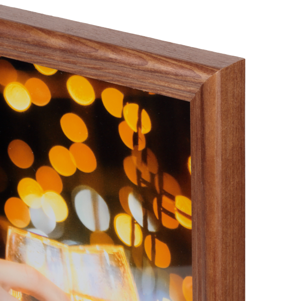 Brązowa ramka drewniana na zdjęcie 15x21 cm - PhotoDECOR