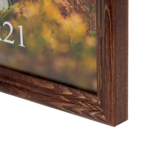 Brązowa ramka drewniana na zdjęcie 15x21 cm - PhotoDECOR