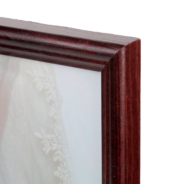 Brązowa ramka drewniana na zdjęcie 15x21 cm - PhotoDECOR
