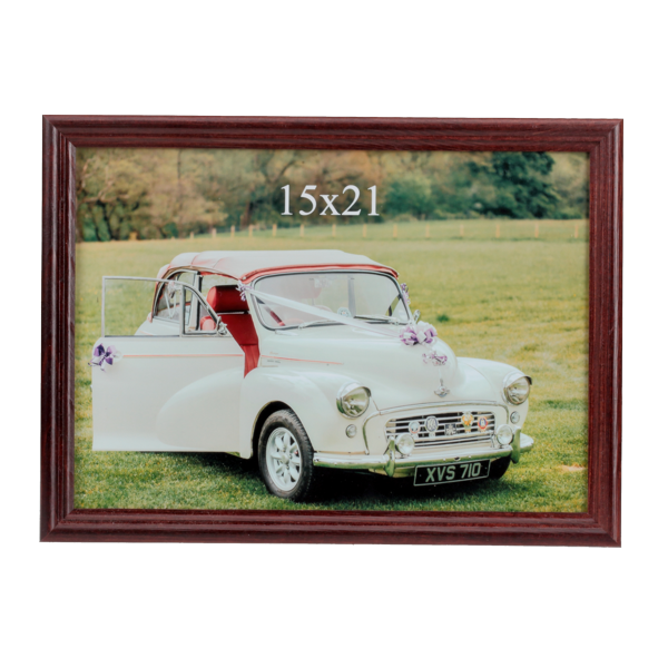 Brązowa ramka drewniana na zdjęcie 15x21 cm - PhotoDECOR