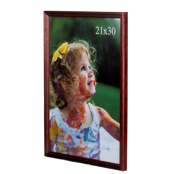 Brązowa ramka drewniana na zdjęcie 21x30 cm - PhotoDECOR
