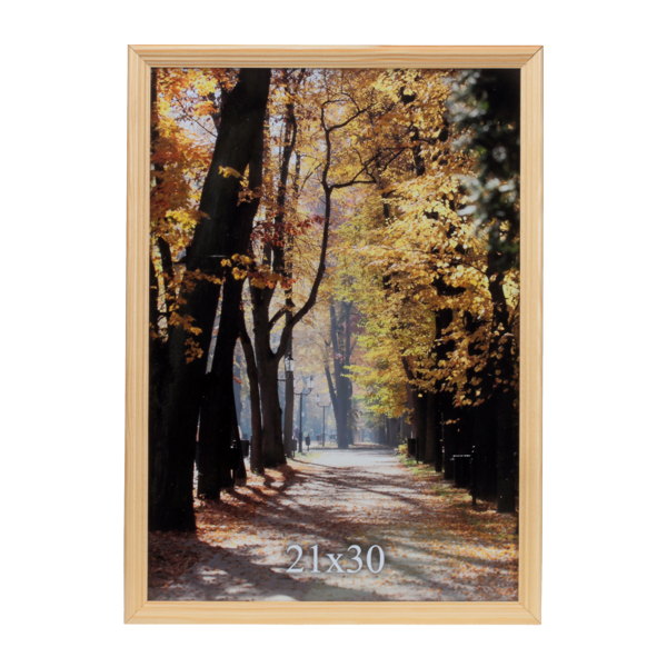 Brązowa ramka drewniana na zdjęcie 21x30 cm - PhotoDECOR