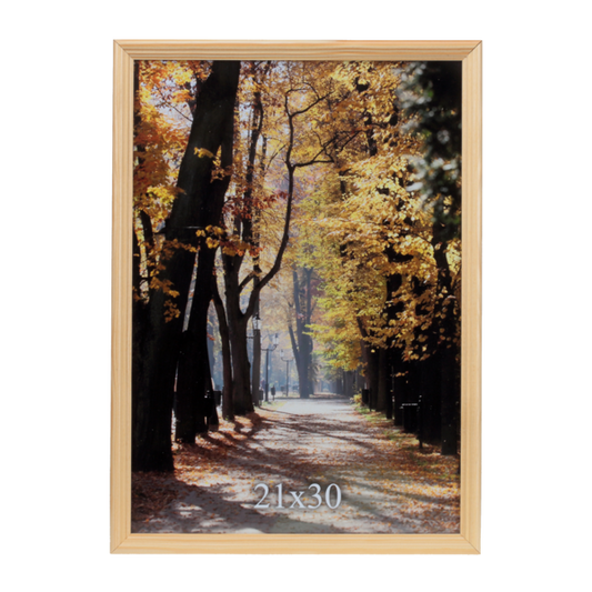 Brązowa ramka drewniana na zdjęcie 21x30 cm - PhotoDECOR