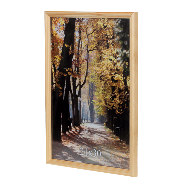 Brązowa ramka drewniana na zdjęcie 21x30 cm - PhotoDECOR