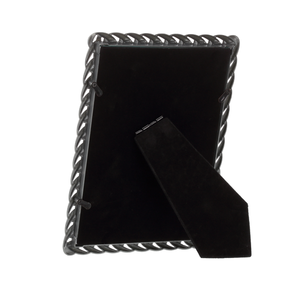 Metalowa ramka odlewana 13x18 cm o symetrycznym wzorze WARKOCZ