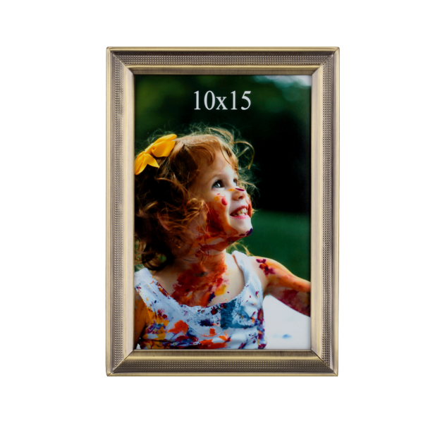 Ramka metalowa z wybitym, symetrycznym wzorem - PhotoDECOR
