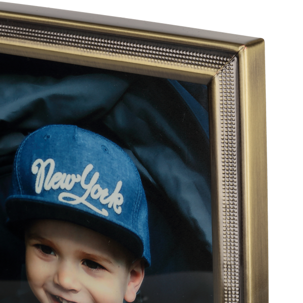 Ramka metalowa z wybitym, symetrycznym wzorem - PhotoDECOR