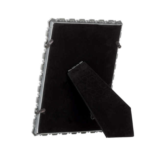 Ramka metalowa odlewana w heksagony 13x18 cm