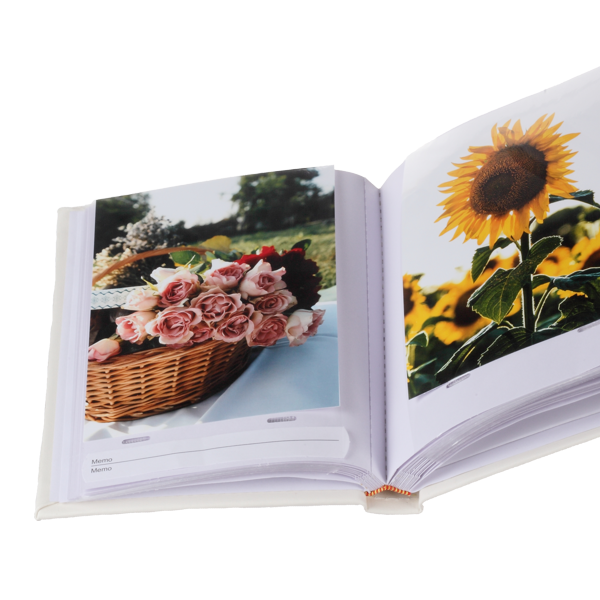 Biały album na zdjęcia 13x18 cm z okienkiem | 50 zdjęć