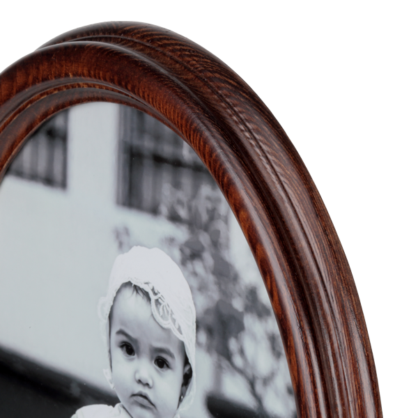 Owalna ramka drewniana 18x24 cm - PhotoDECOR
