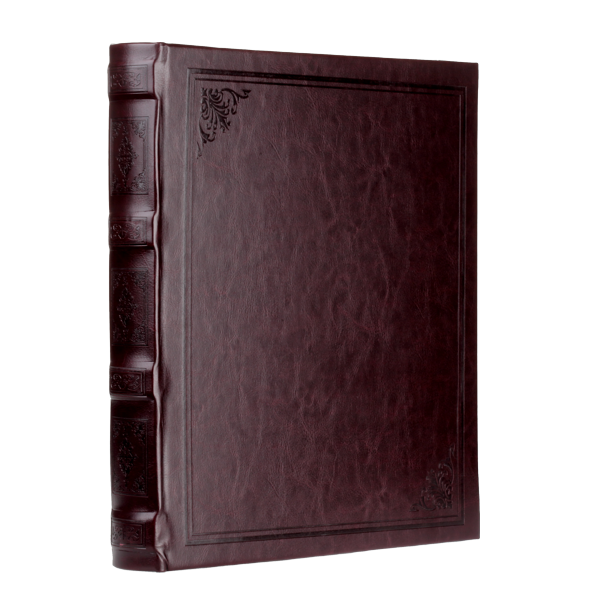 Tradycyjny album z pergaminem JOURNAL | czarne strony | 60 stron
