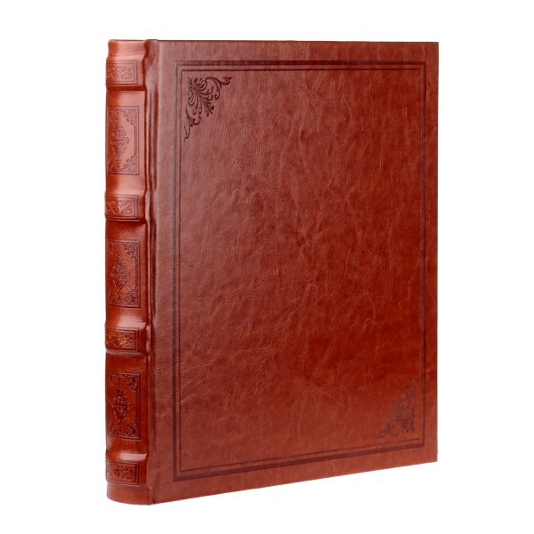 Tradycyjny album z pergaminem JOURNAL | czarne strony | 60 stron