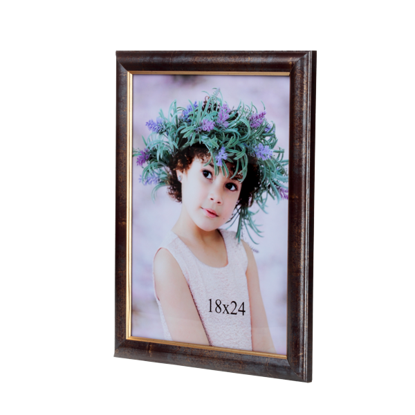 Srebrna ramka drewniana 18x24 cm - PhotoDECOR