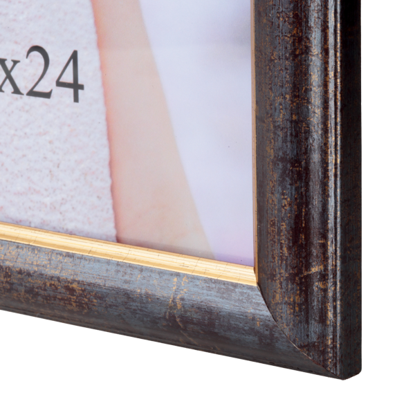 Srebrna ramka drewniana 18x24 cm - PhotoDECOR