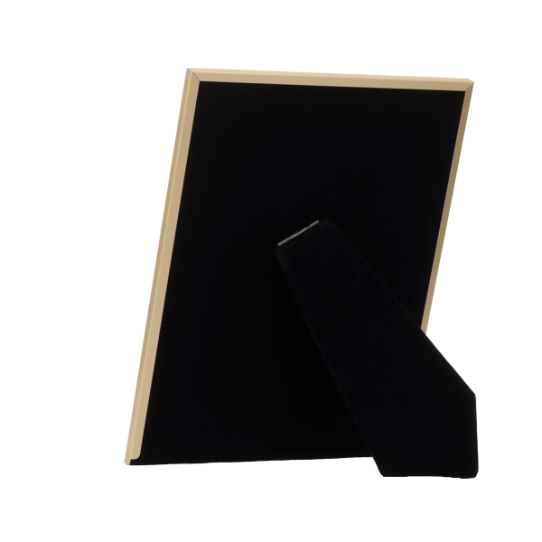 Złota ramka metalowa ze srebrnym paskiem