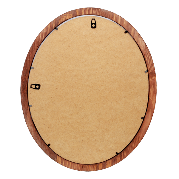 Owalna ramka drewniana 28x35 cm