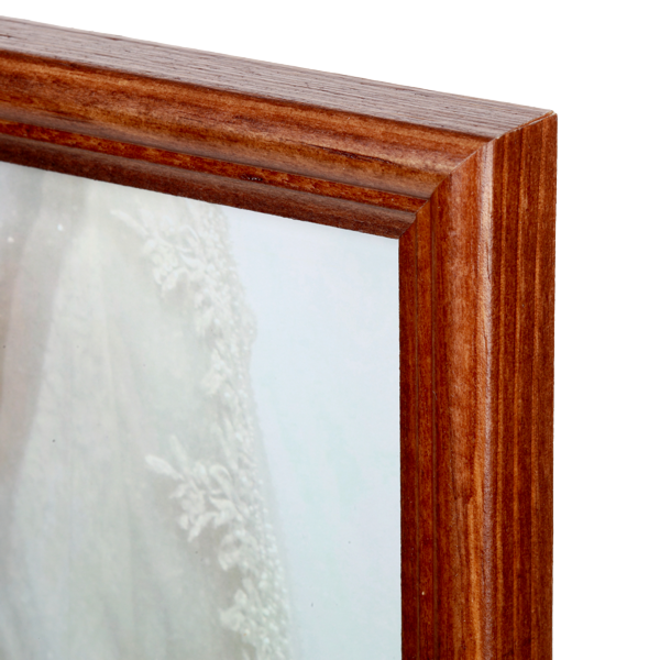 Brązowa ramka drewniana na zdjęcie 15x21 cm - PhotoDECOR