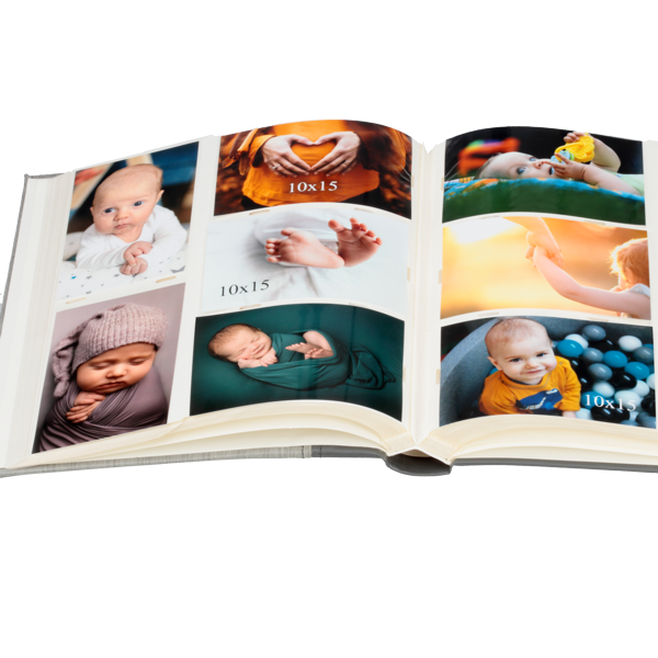 Szary album na zdjęcia 10x15 cm | 400 zdjęć