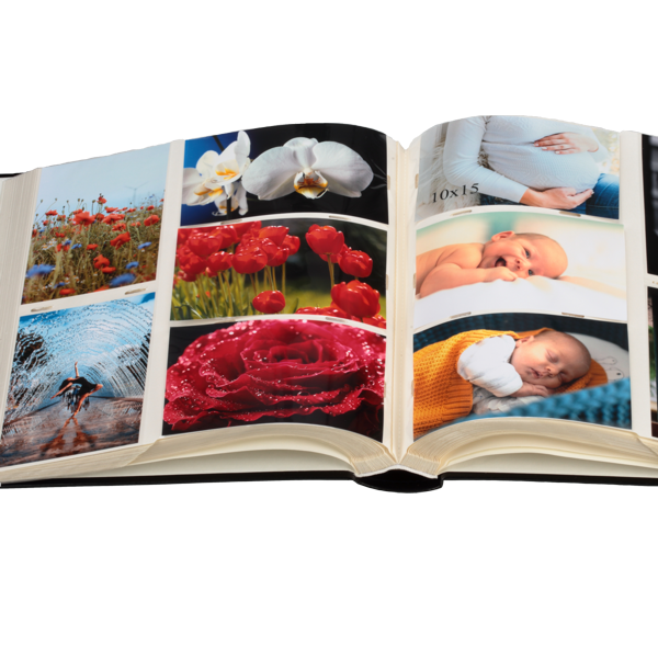 Czarny album na zdjęcia 10x15 cm | 500 zdjęć