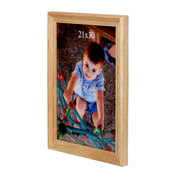 Ramka na zdjęcie 21x30 cm z litego drewna dębowego OLIWIA