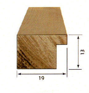 Klasyczna ramka drewniana D2 w formacie 13x18 cm - płaska rama - PhotoDECOR