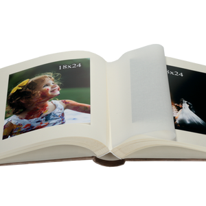 Album tradycyjny z pergaminem SERCE | kremowe strony | 100 stron